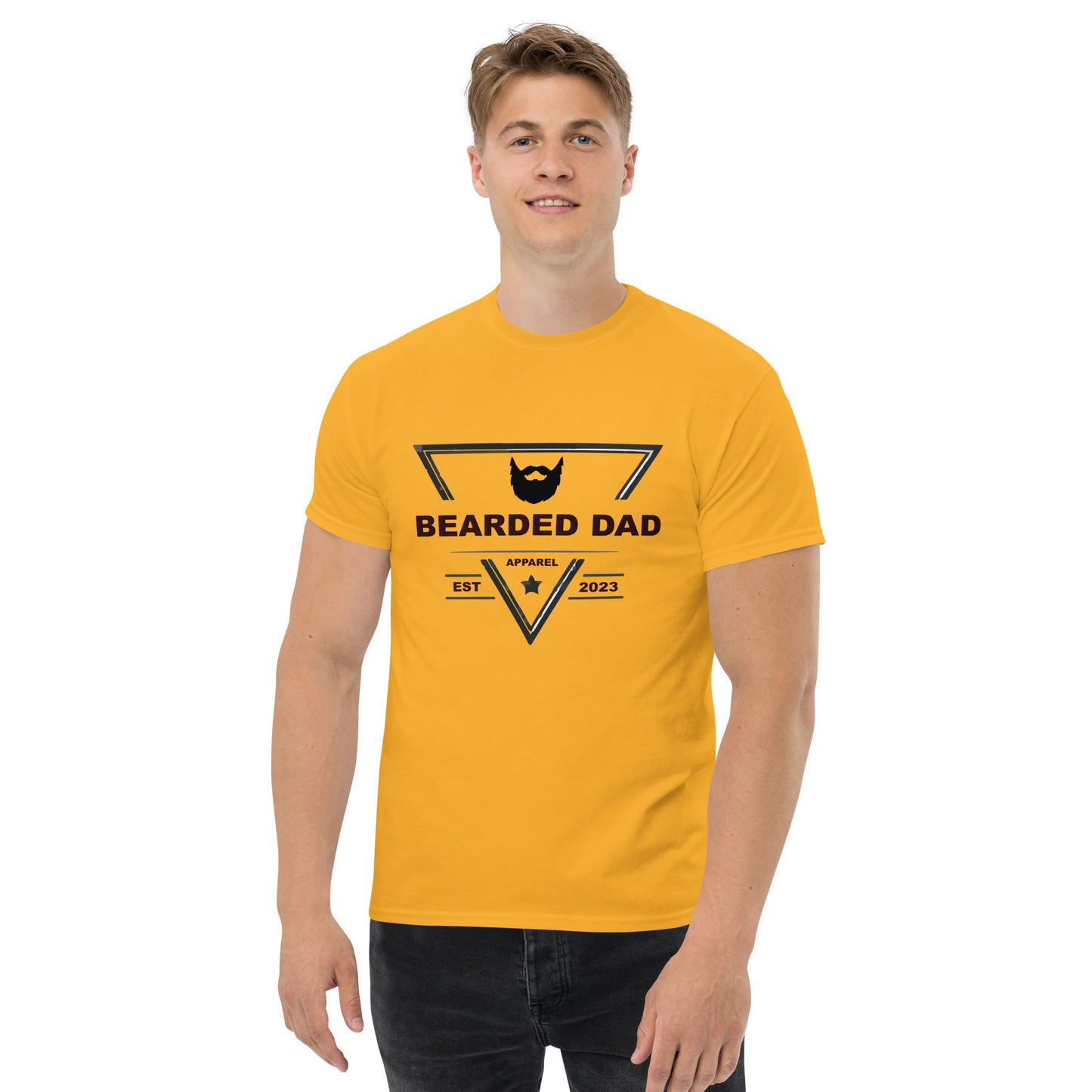 Bearded Dad Black Logo - Men's classic tee