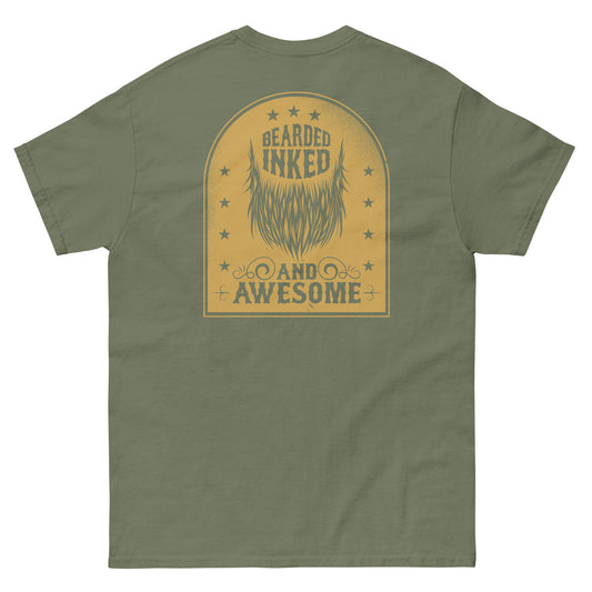 Bearded Inked and Awesome - Men's classic tee