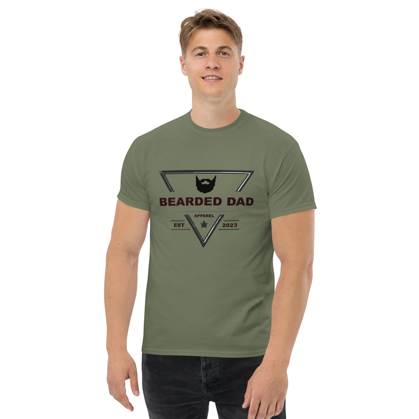 Bearded Dad Black Logo - Men's classic tee