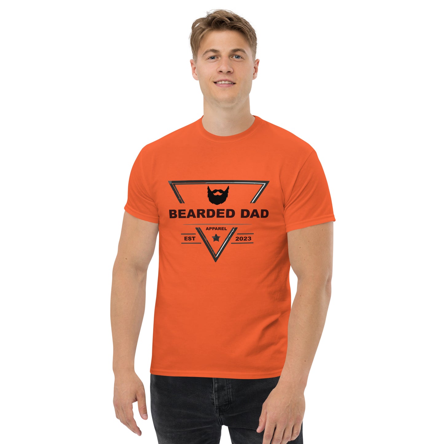 Bearded Dad Black Logo - Men's classic tee