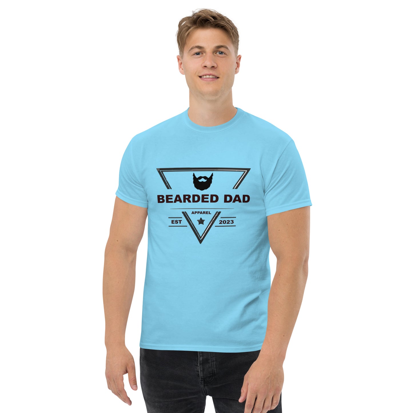 Bearded Dad Black Logo - Men's classic tee