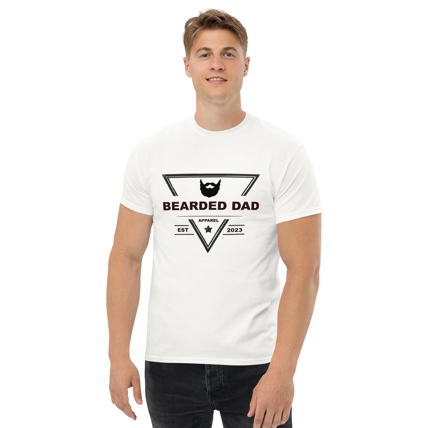 Bearded Dad Black Logo - Men's classic tee