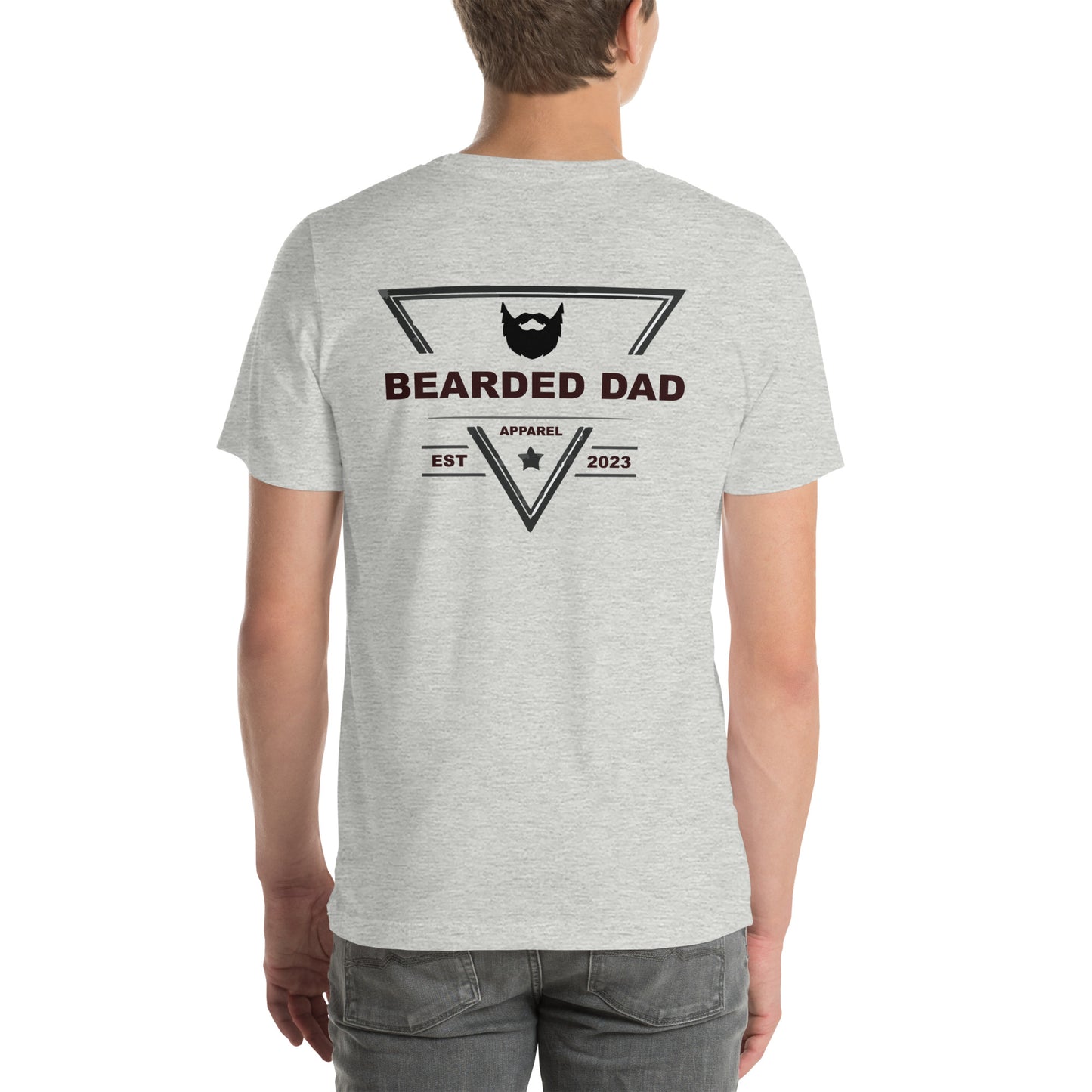 Bearded Dad Logo - Back - Unisex t-shirt