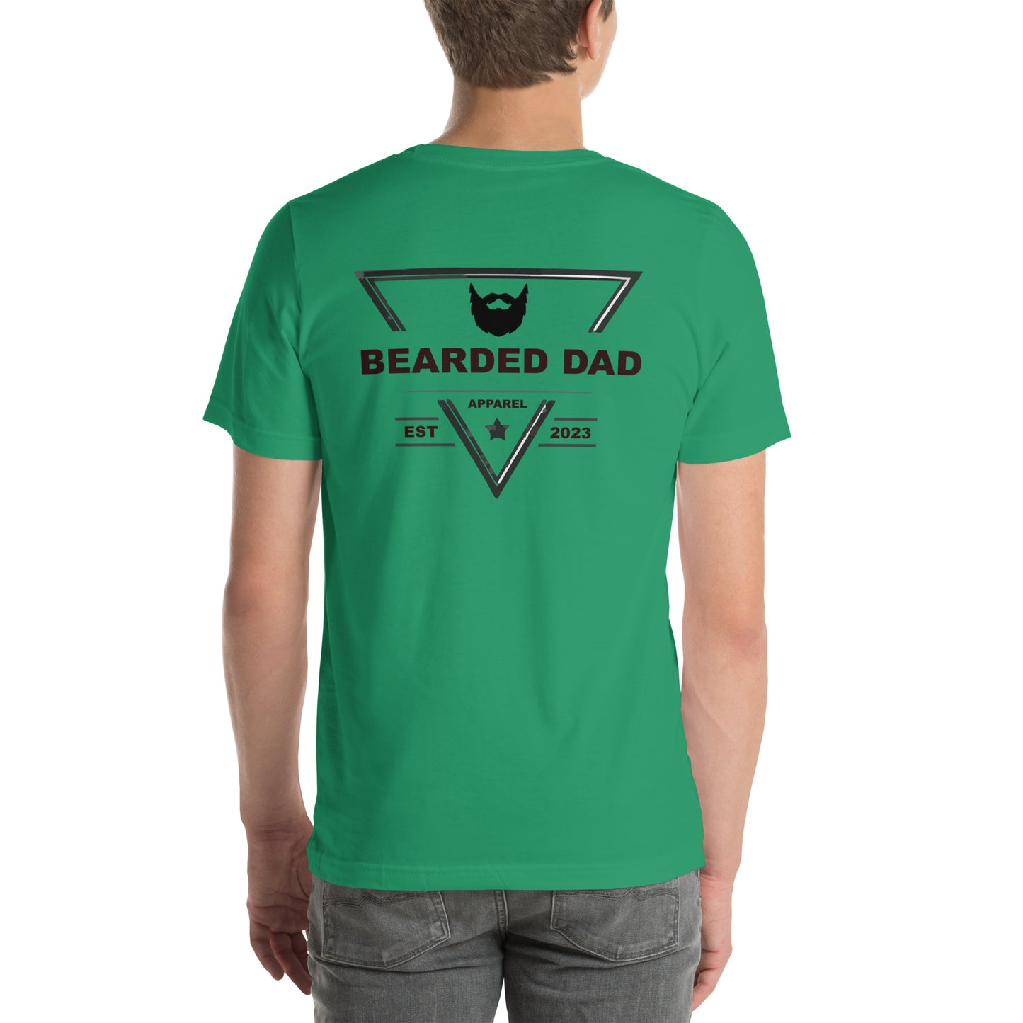 Bearded Dad Logo - Back - Unisex t-shirt