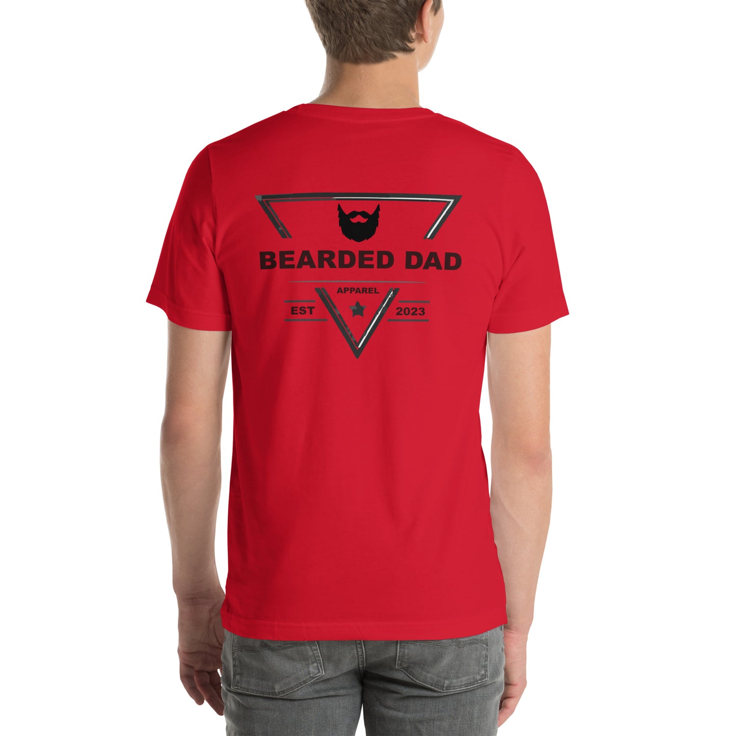 Bearded Dad Logo - Back - Unisex t-shirt