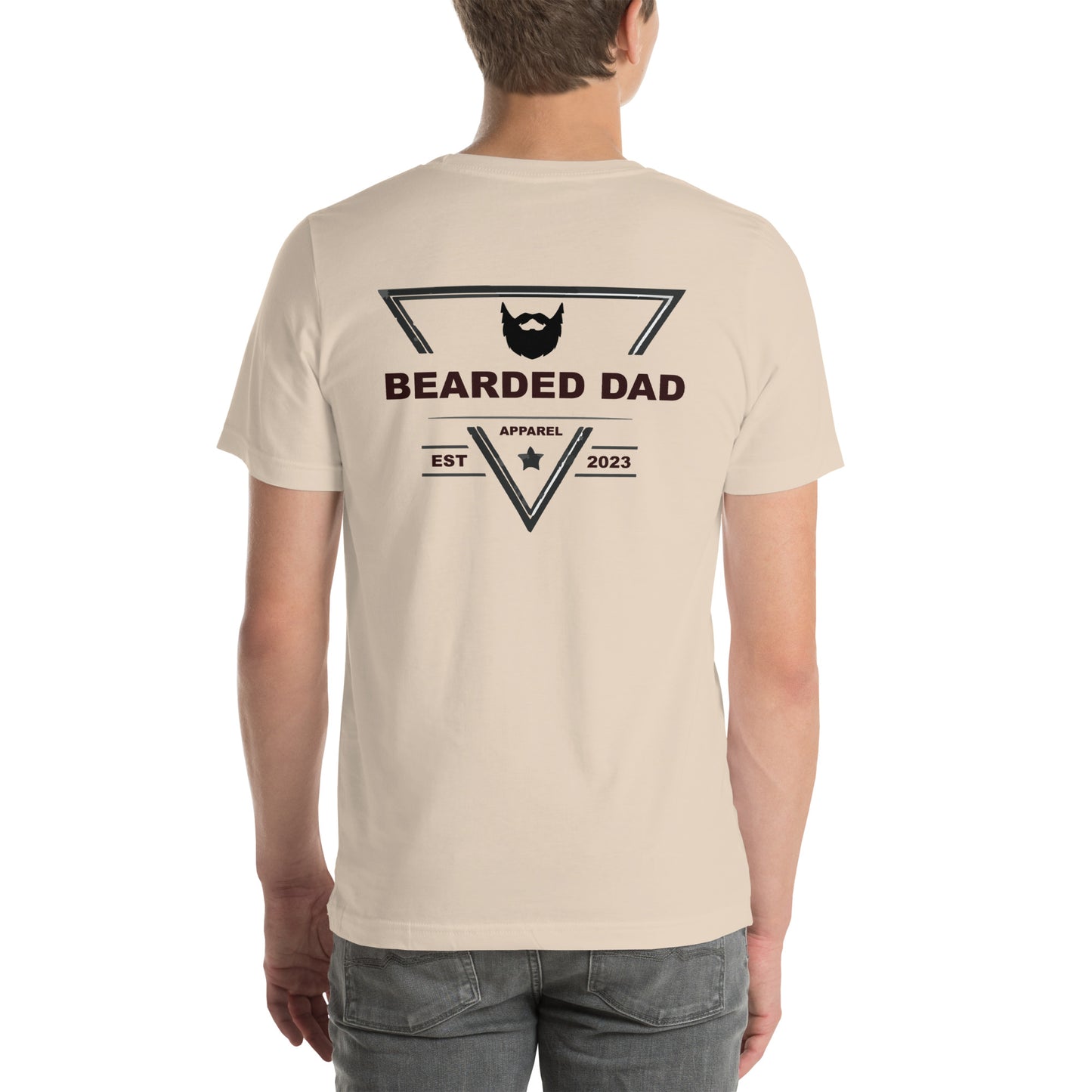 Bearded Dad Logo - Back - Unisex t-shirt