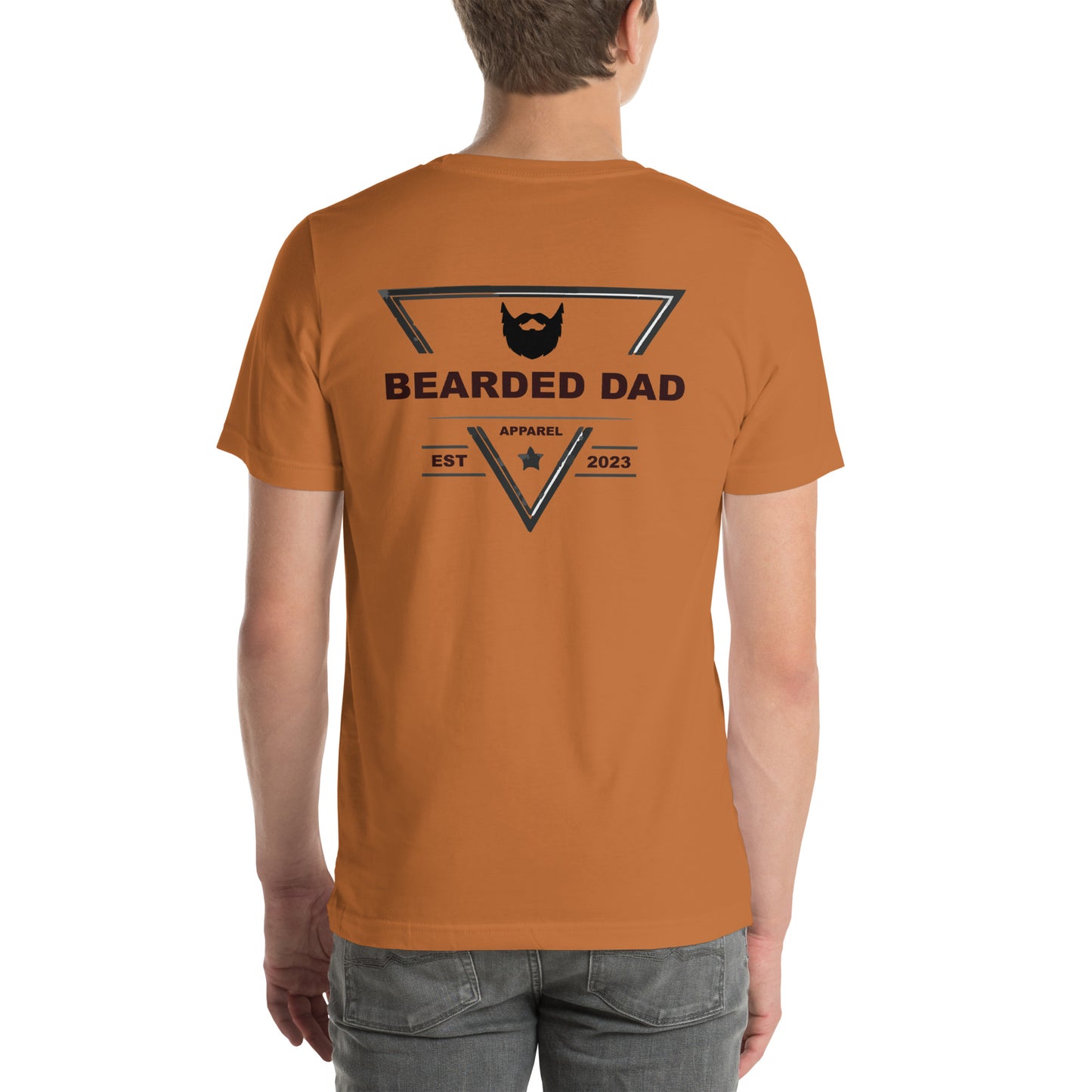 Bearded Dad Logo - Back - Unisex t-shirt