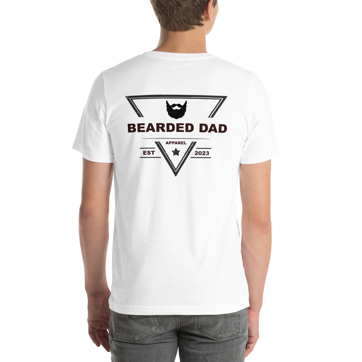 Bearded Dad Logo - Back - Unisex t-shirt