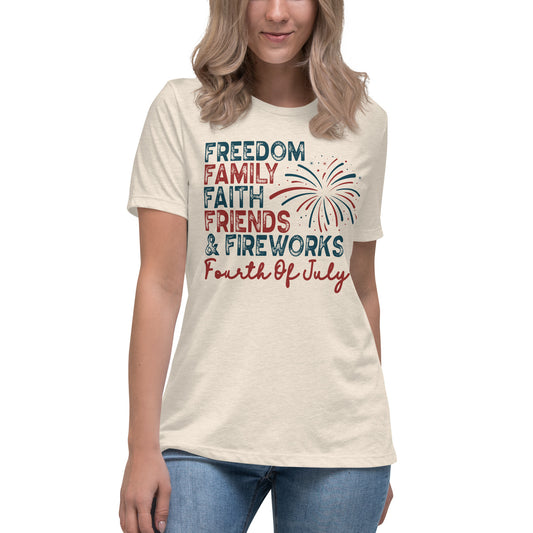 Freedom & Family - Women's Relaxed T-Shirt